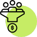 Icono de embudo de ventas para asesorías